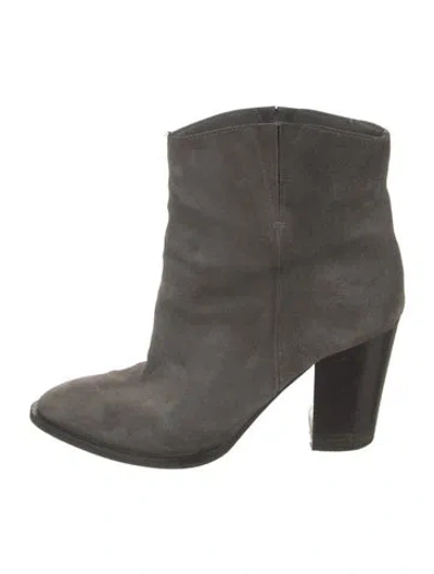 Pre-owned Vince Suede Boots In Gray