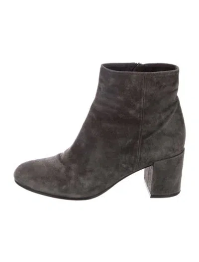 Pre-owned Vince Suede Boots In Gray