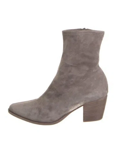 Pre-owned Vince Suede Boots In Gray
