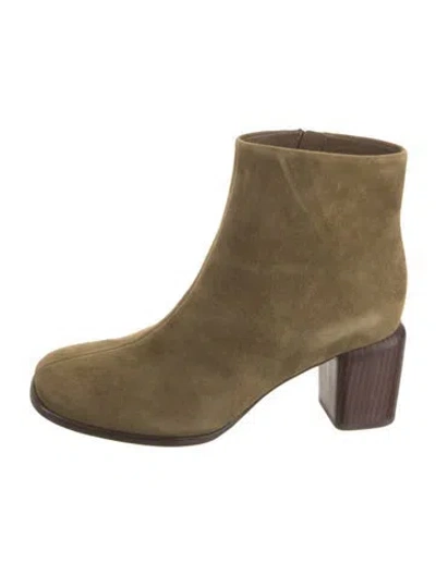 Pre-owned Vince Suede Boots In Green