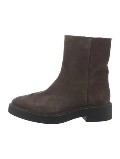 Pre-owned Vince Suede Boots In Green