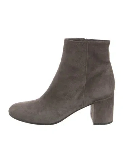 Pre-owned Vince Suede Boots In Grey
