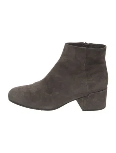 Pre-owned Vince Suede Boots In Grey