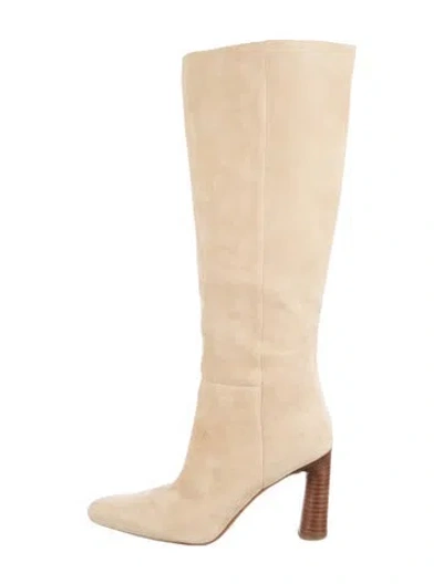 Pre-owned Vince Suede Boots In Neutral