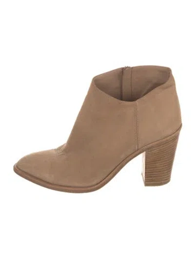 Pre-owned Vince Suede Boots In Neutrals
