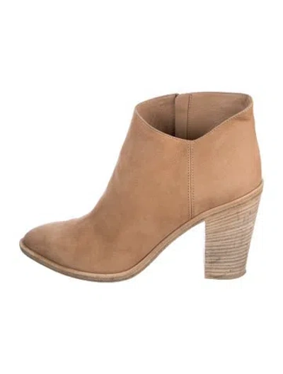 Pre-owned Vince Suede Boots In Neutrals