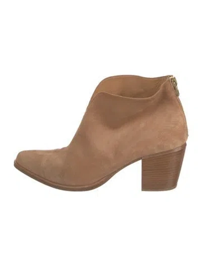 Pre-owned Vince Suede Boots In Neutrals