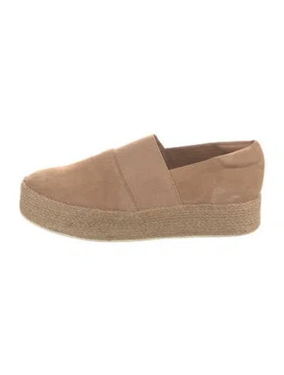 Pre-owned Vince Suede Braided Accents Pumps In Neutrals