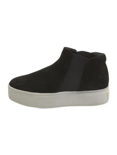 Pre-owned Vince Suede Chelsea Boots In Black