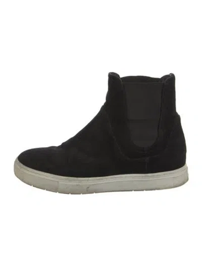 Pre-owned Vince Suede Chelsea Boots In Black