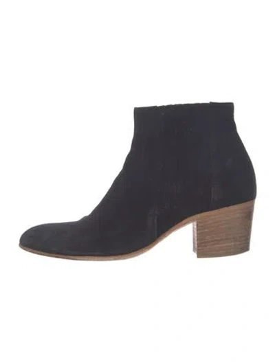 Pre-owned Vince Suede Chelsea Boots In Blue