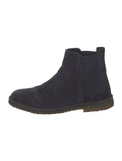 Pre-owned Vince Suede Chelsea Boots In Blue