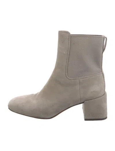 Pre-owned Vince Suede Chelsea Boots In Gray