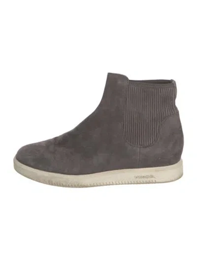 Pre-owned Vince Suede Chelsea Boots In Grey