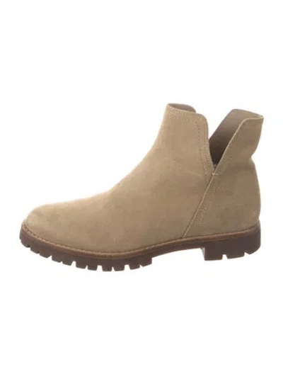 Pre-owned Vince Suede Chelsea Boots In Neutrals