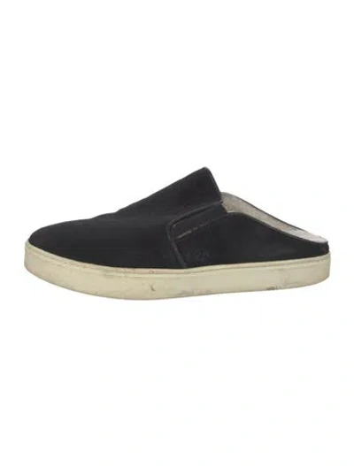 Pre-owned Vince Suede Colorblock Pattern Sneakers
