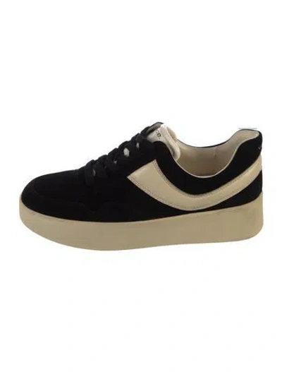 Pre-owned Vince Suede Colorblock Pattern Sneakers In Multi