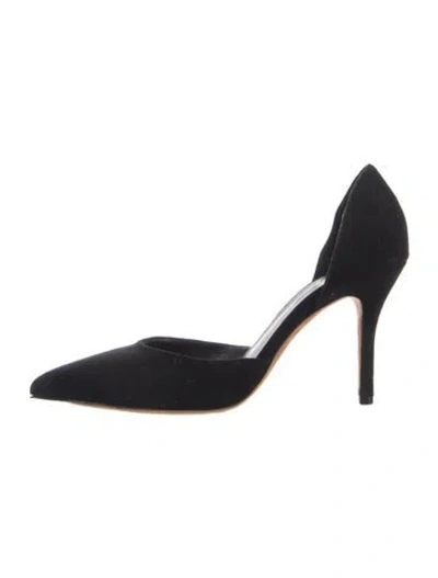 Pre-owned Vince Suede D'orsay Pumps In Black