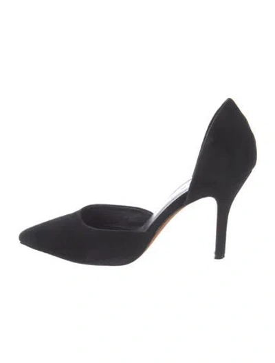Pre-owned Vince Suede D'orsay Pumps In Black