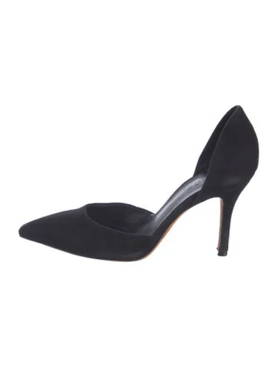 Pre-owned Vince Suede D'orsay Pumps In Blue
