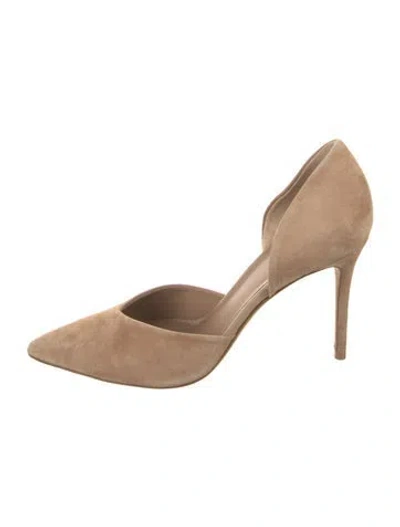 Pre-owned Vince Suede D'orsay Pumps In Brown