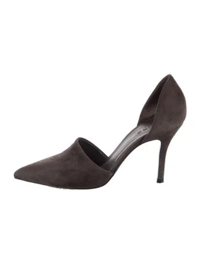 Pre-owned Vince Suede D'orsay Pumps In Brown