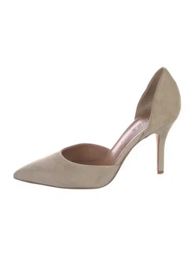 Pre-owned Vince Suede D'orsay Pumps In Neutrals