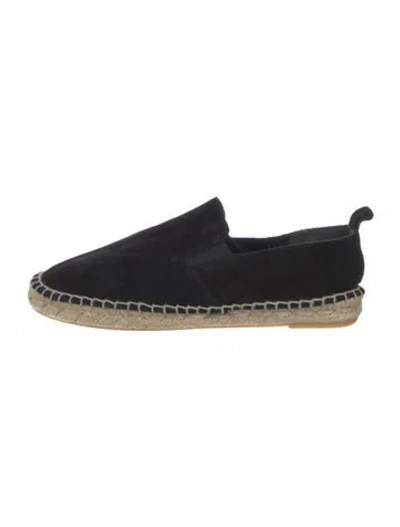 Pre-owned Vince Suede Espadrilles In Black