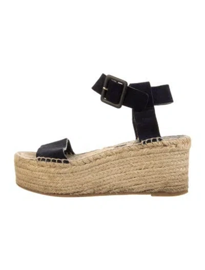 Pre-owned Vince Suede Espadrilles In Blue