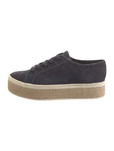 Pre-owned Vince Suede Espadrilles In Blue