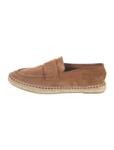 Pre-owned Vince Suede Espadrilles In Brown