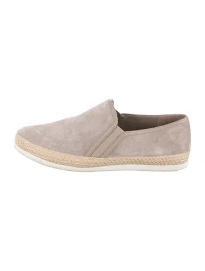 Pre-owned Vince Suede Espadrilles In Neutral