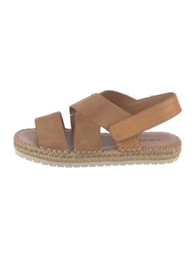 Pre-owned Vince Suede Espadrilles In Neutral