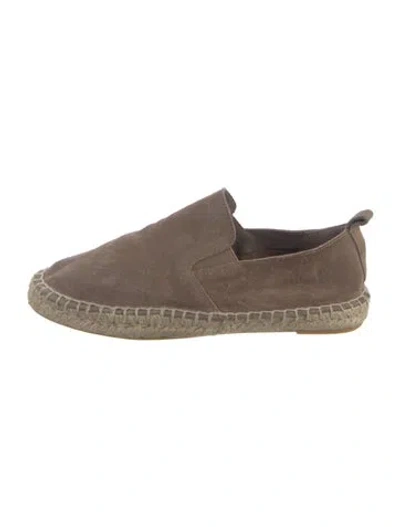 Pre-owned Vince Suede Espadrilles In Neutral