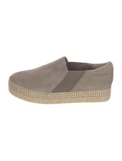 Pre-owned Vince Suede Espadrilles In Neutrals
