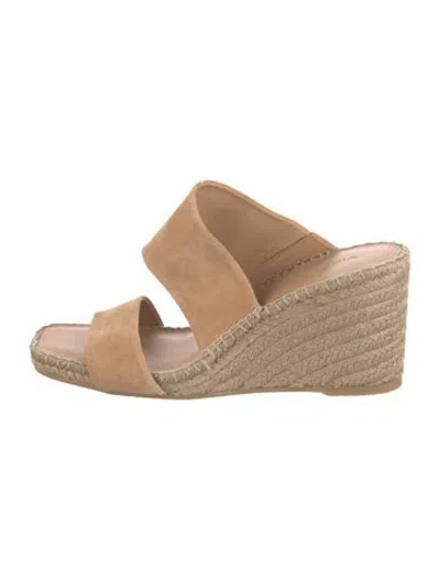 Pre-owned Vince Suede Espadrilles In Neutrals