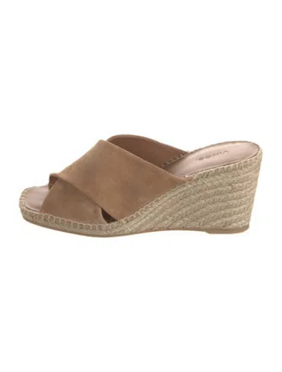 Pre-owned Vince Suede Espadrilles In Neutrals