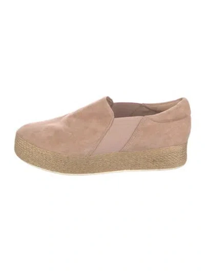 Pre-owned Vince Suede Espadrilles In Pink