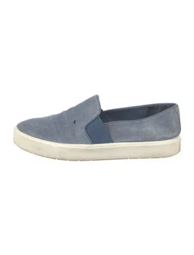 Pre-owned Vince Suede Flats In Blue