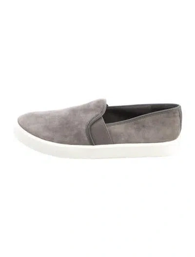 Pre-owned Vince Suede Flats In Grey