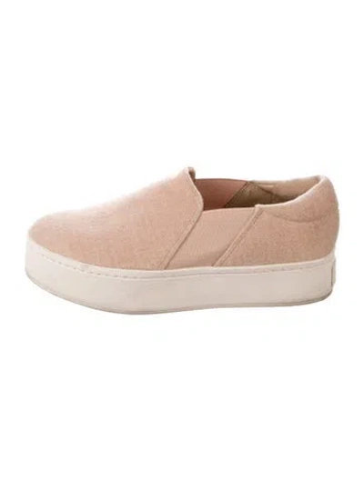 Pre-owned Vince Suede Flats In Neutrals