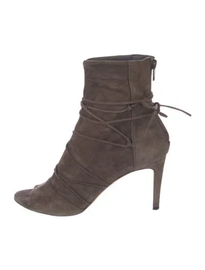 Pre-owned Vince Suede Gladiator Sandals In Brown