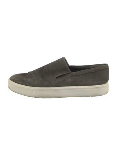 Pre-owned Vince Suede Loafer Sneakers In Green