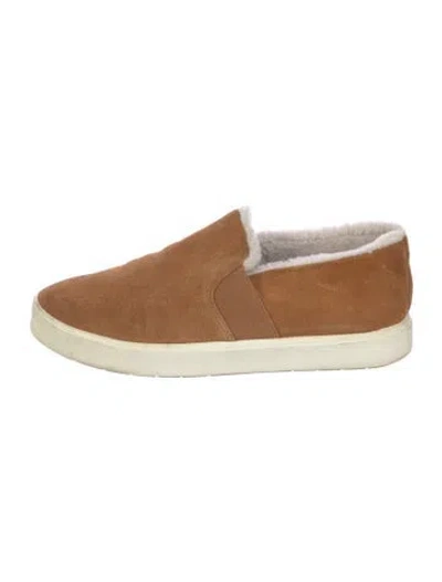 Pre-owned Vince Suede Loafers In Brown