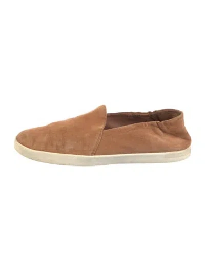 Pre-owned Vince Suede Loafers In Brown