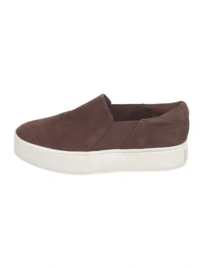 Pre-owned Vince Suede Loafers In Brown