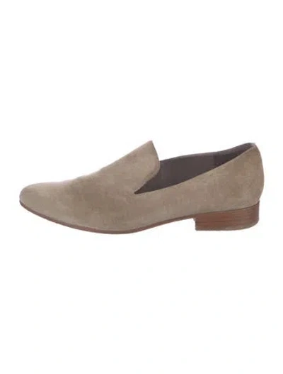 Pre-owned Vince Suede Loafers In Grey