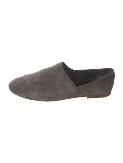 Pre-owned Vince Suede Loafers In Grey