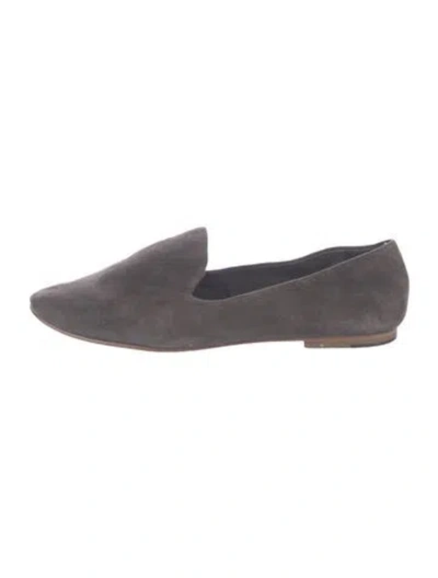 Pre-owned Vince Suede Loafers In Grey