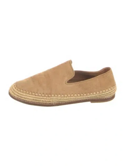 Pre-owned Vince Suede Loafers In Neutrals